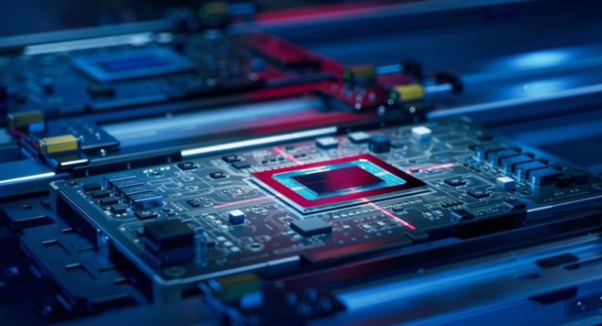 Motherboard circuit board connecting CPU, RAM, GPU and storage showing why is a motherboard important for computer system performance and stability.
