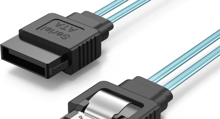 Do motherboards come with SATA cables showing motherboard box with included SATA cables and storage connection setup