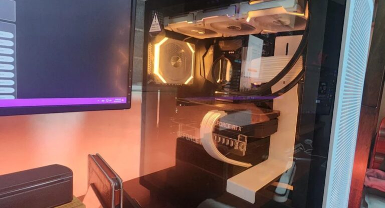 USB 2.0 header motherboard pin layout close-up on PCB