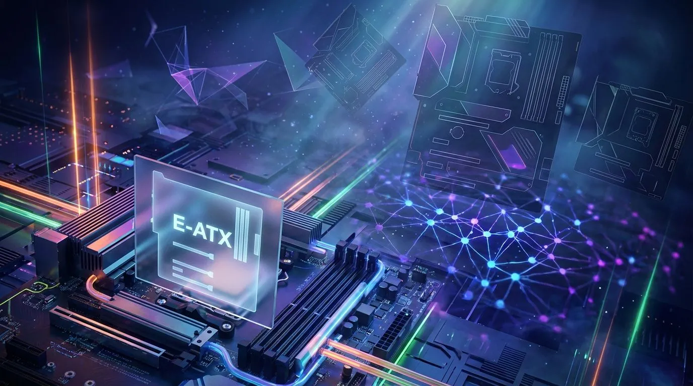 Will E ATX Motherboard Fit in ATX Case Complete Guide – E-ATX vs ATX motherboard size comparison inside a PC case showing compatibility and layout