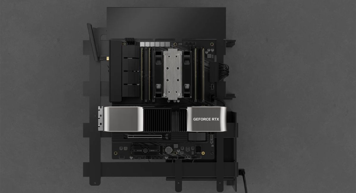 Motherboard ECC support showing ECC RAM modules installed on a computer motherboard highlighting data error correction and system stability features