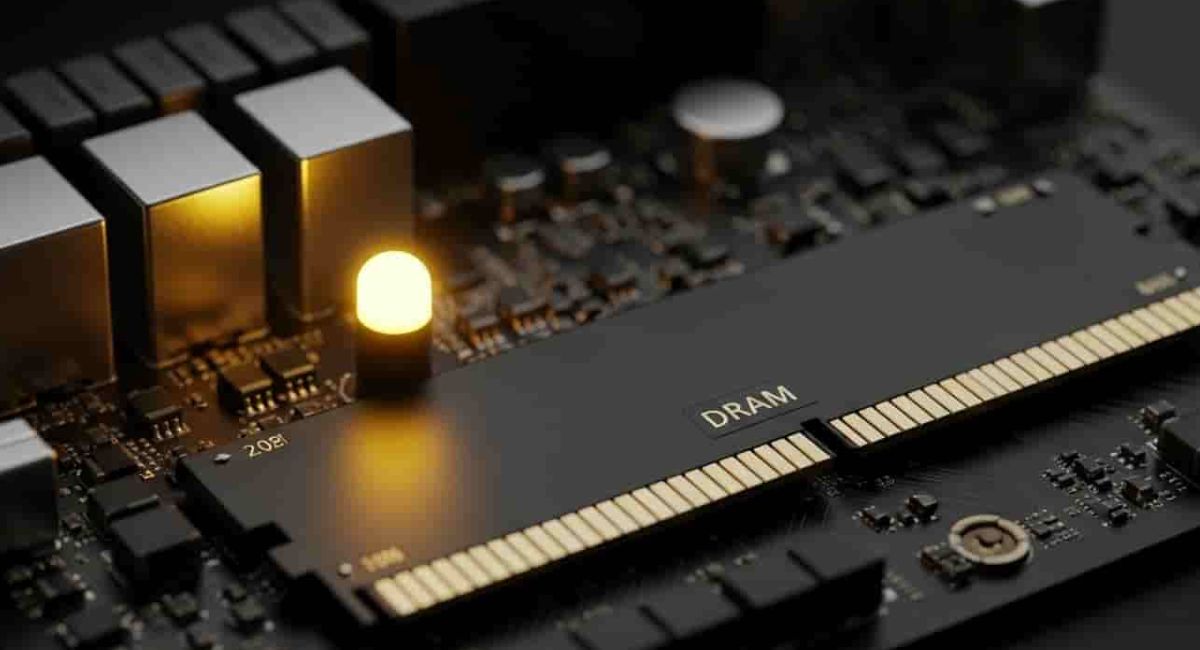 DRAM and CPU light on motherboard indicating hardware error during PC boot process