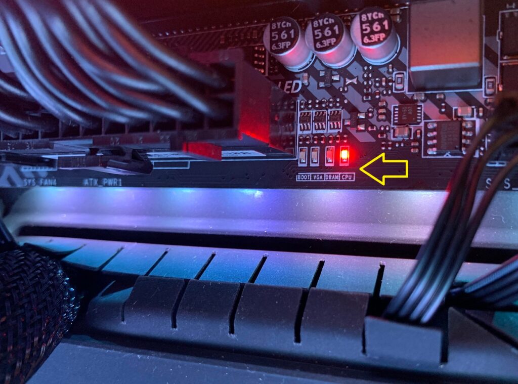 How to Fix CPU Light on Motherboard